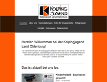 Tablet Screenshot of kolpingjugend.net